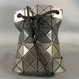 BOA BOA ISSEY MIYAKE Silver Gunmetal Triangle Cross Body Handbag